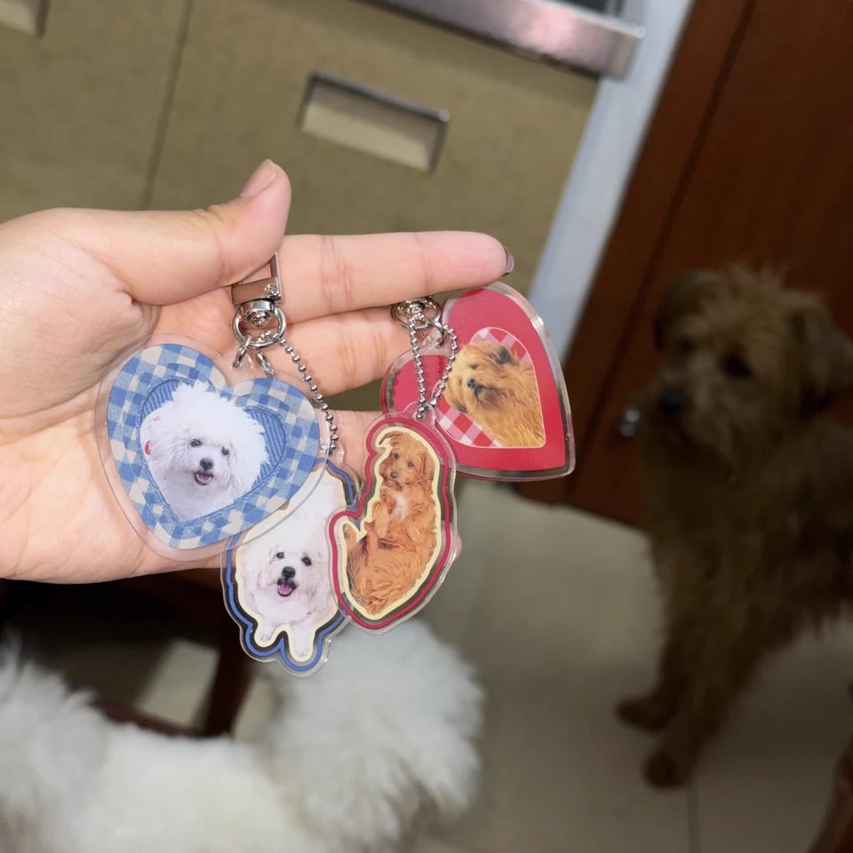 Custom Acrylic Keychains Featuring Your Cute Pets