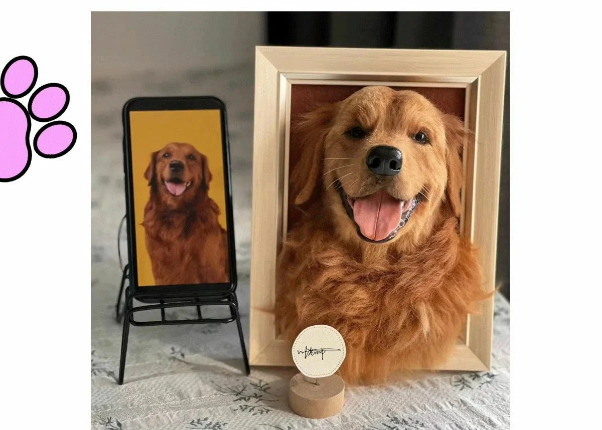 Custom Wool Felt Dog Photo Frames