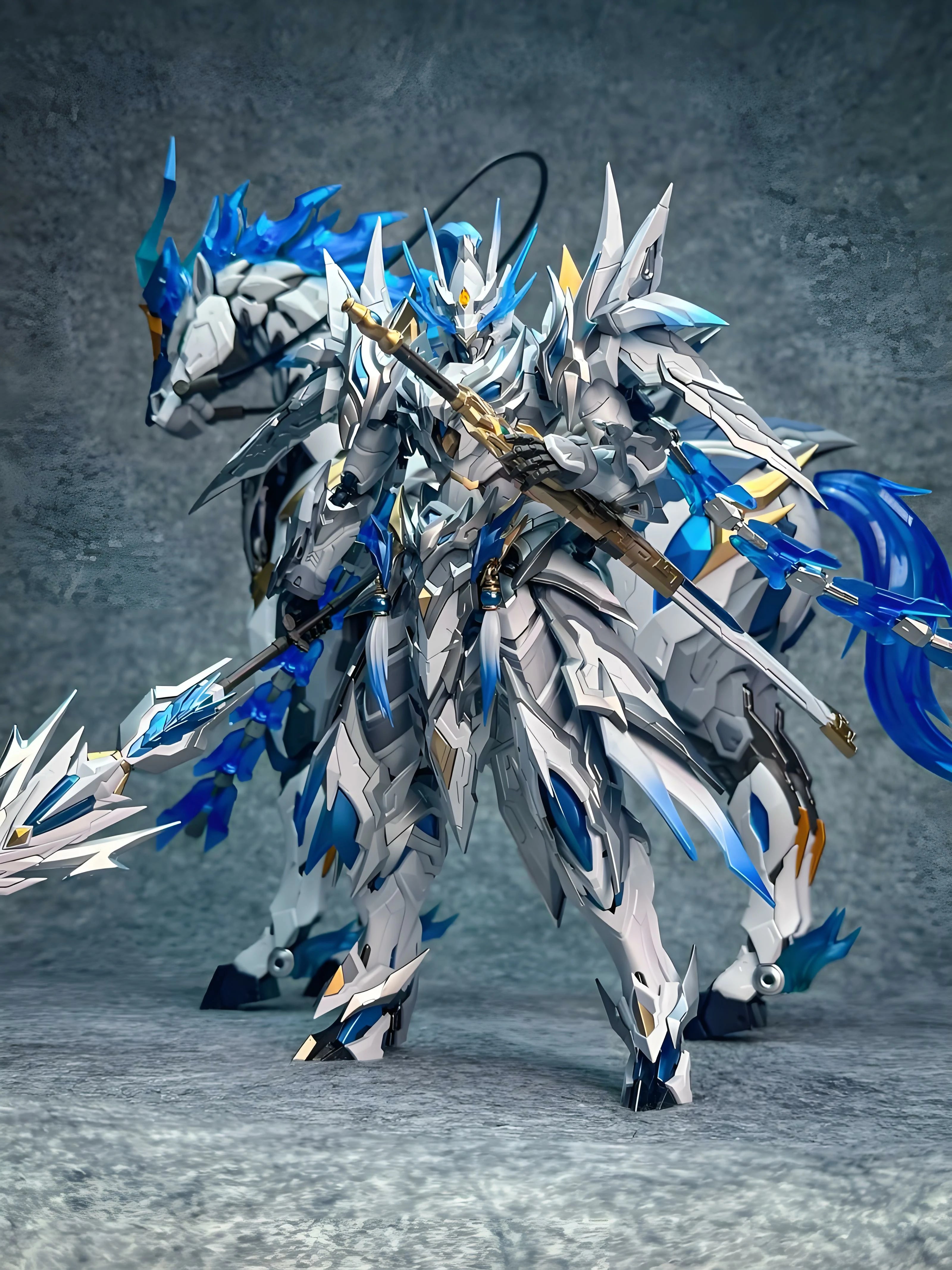 Motorized Core: Zhao Yun Tianyou Star Valorous Warrior · White Dragon Foal Super Alloy Frame Assembly