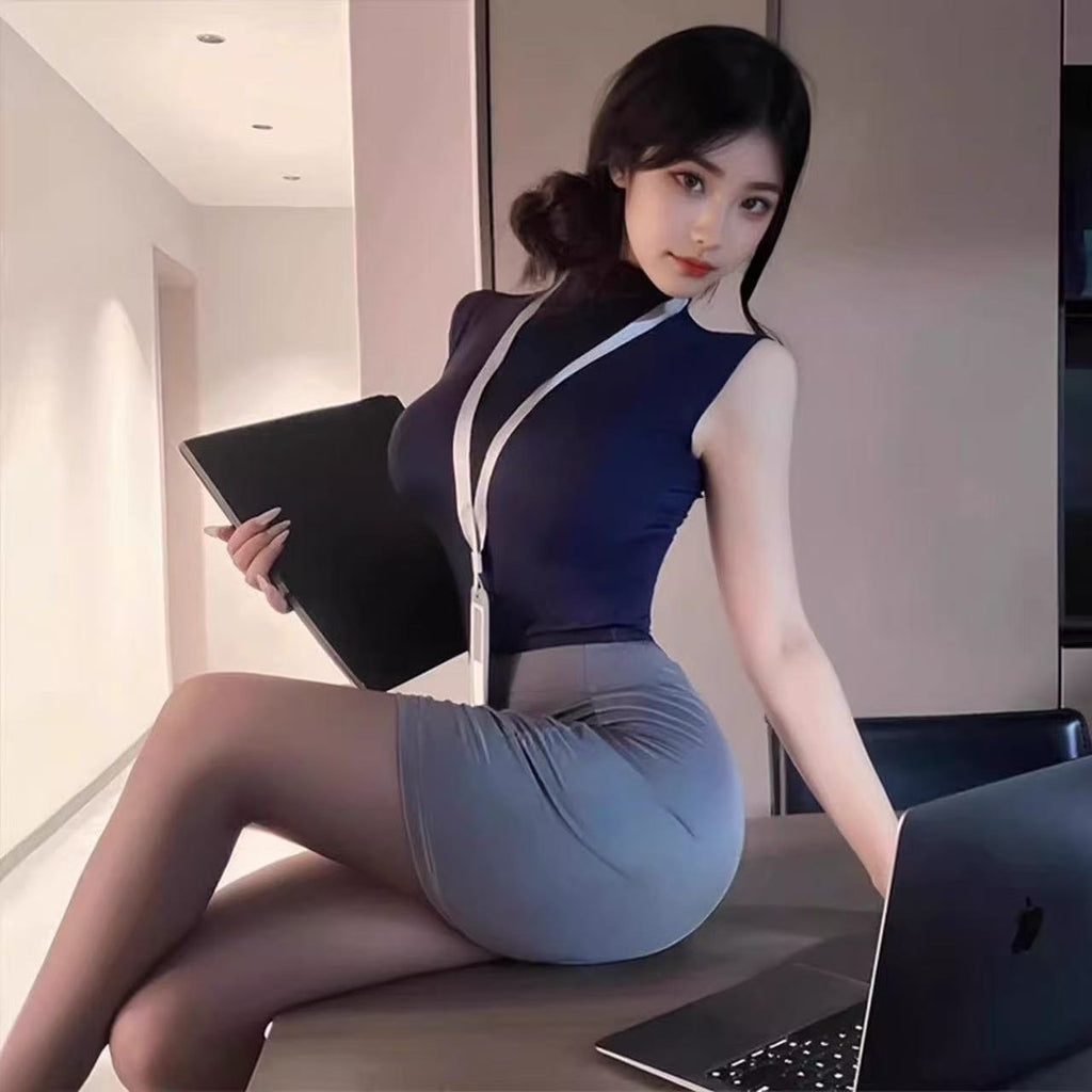 性感秘书紧身包臀裙制服情趣内衣新款御姐纯欲风睡裙cos职业装辣妹装