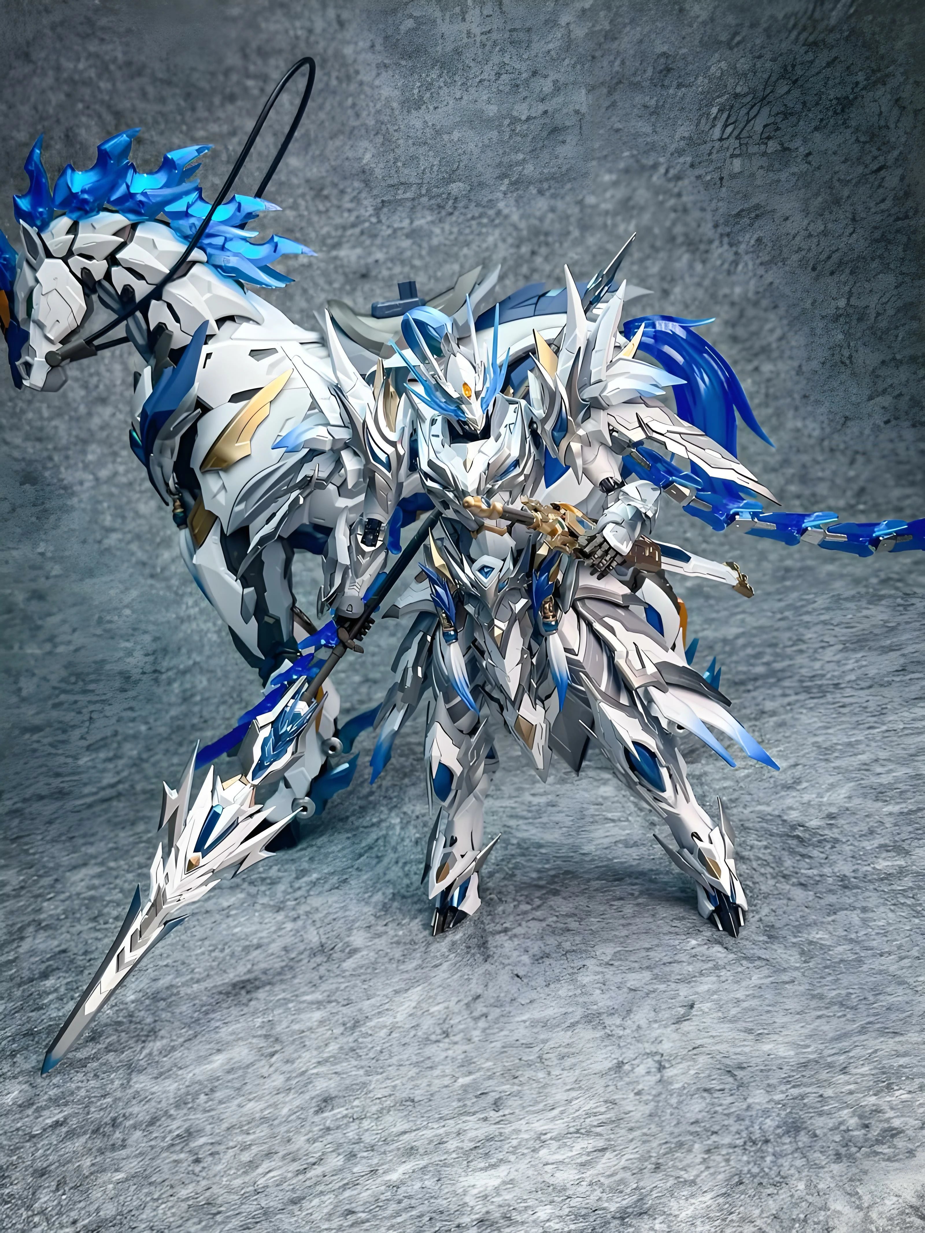 Motorized Core: Zhao Yun Tianyou Star Valorous Warrior · White Dragon Foal Super Alloy Frame Assembly