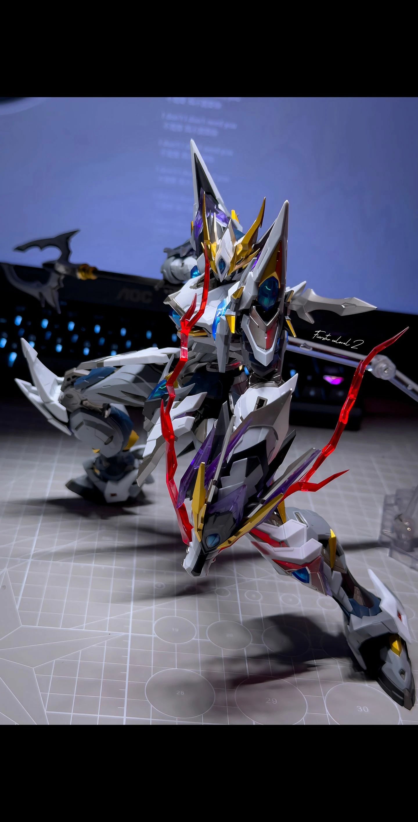 Moto-Core Ao Bing: Earth-Meeting Star Mighty Colours Armoured Mech Assembly Model