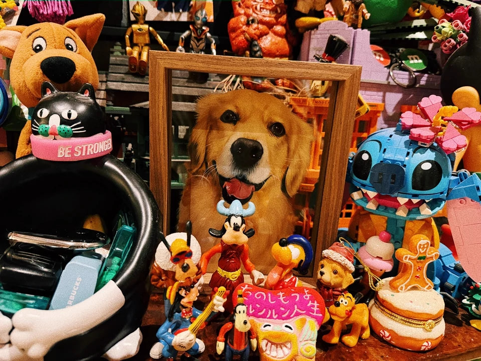 Custom Pet Portraits, Hand-Painted Portraits, and Custom Portrait Art in Glass Frames