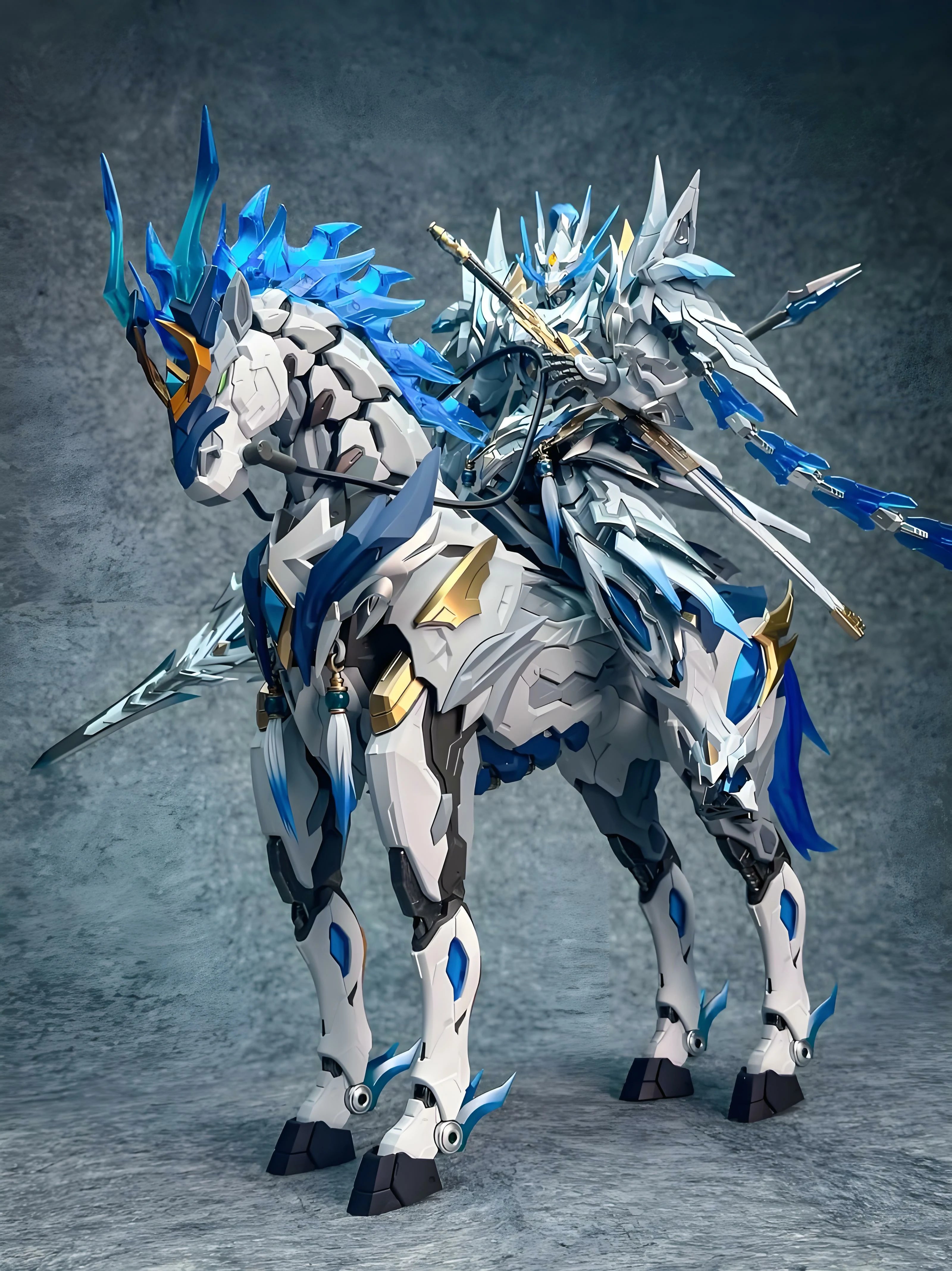 Motorized Core: Zhao Yun Tianyou Star Valorous Warrior · White Dragon Foal Super Alloy Frame Assembly