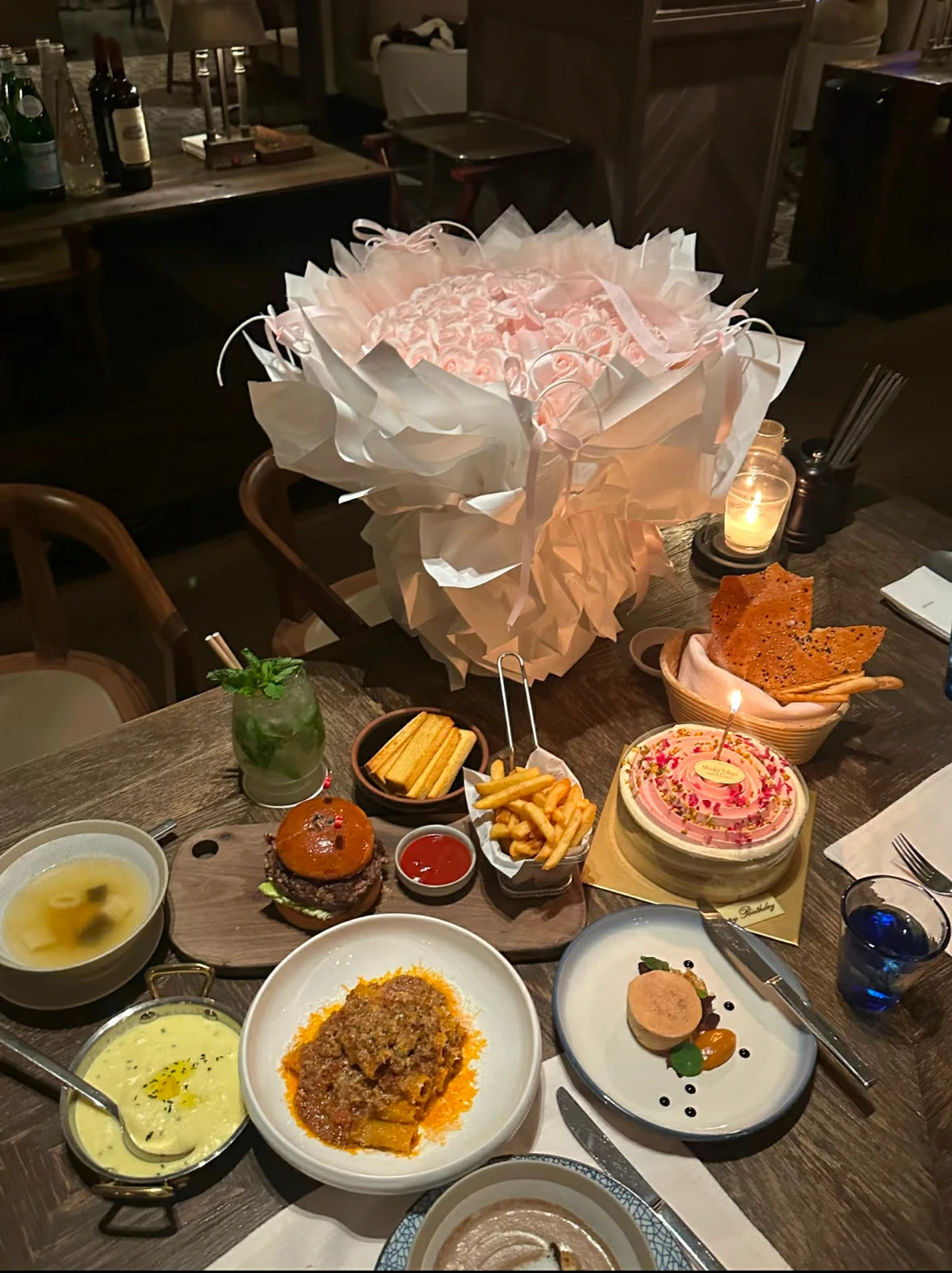 Light Pink Artificial Rose Soap Bouquet (52–99 Blooms)