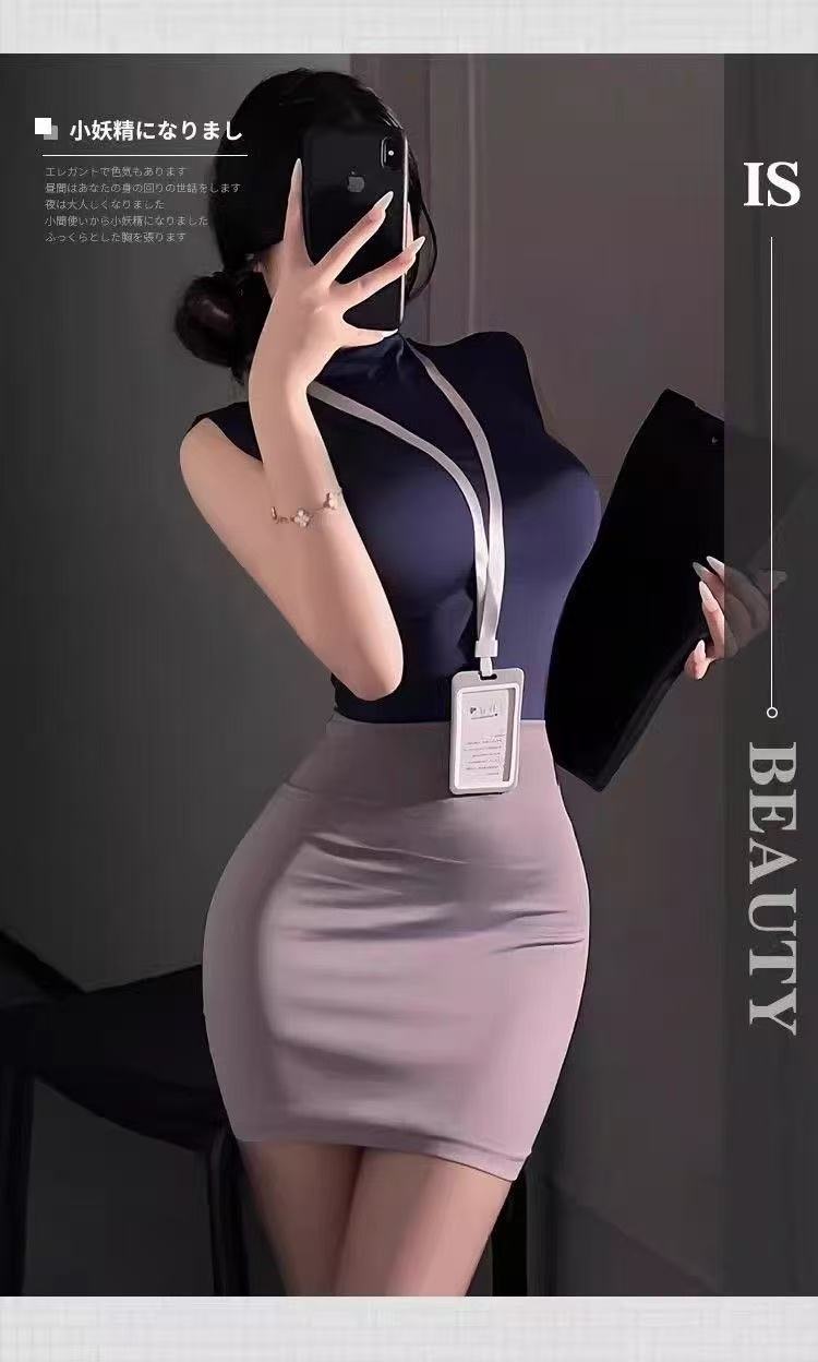 性感秘书紧身包臀裙制服情趣内衣新款御姐纯欲风睡裙cos职业装辣妹装