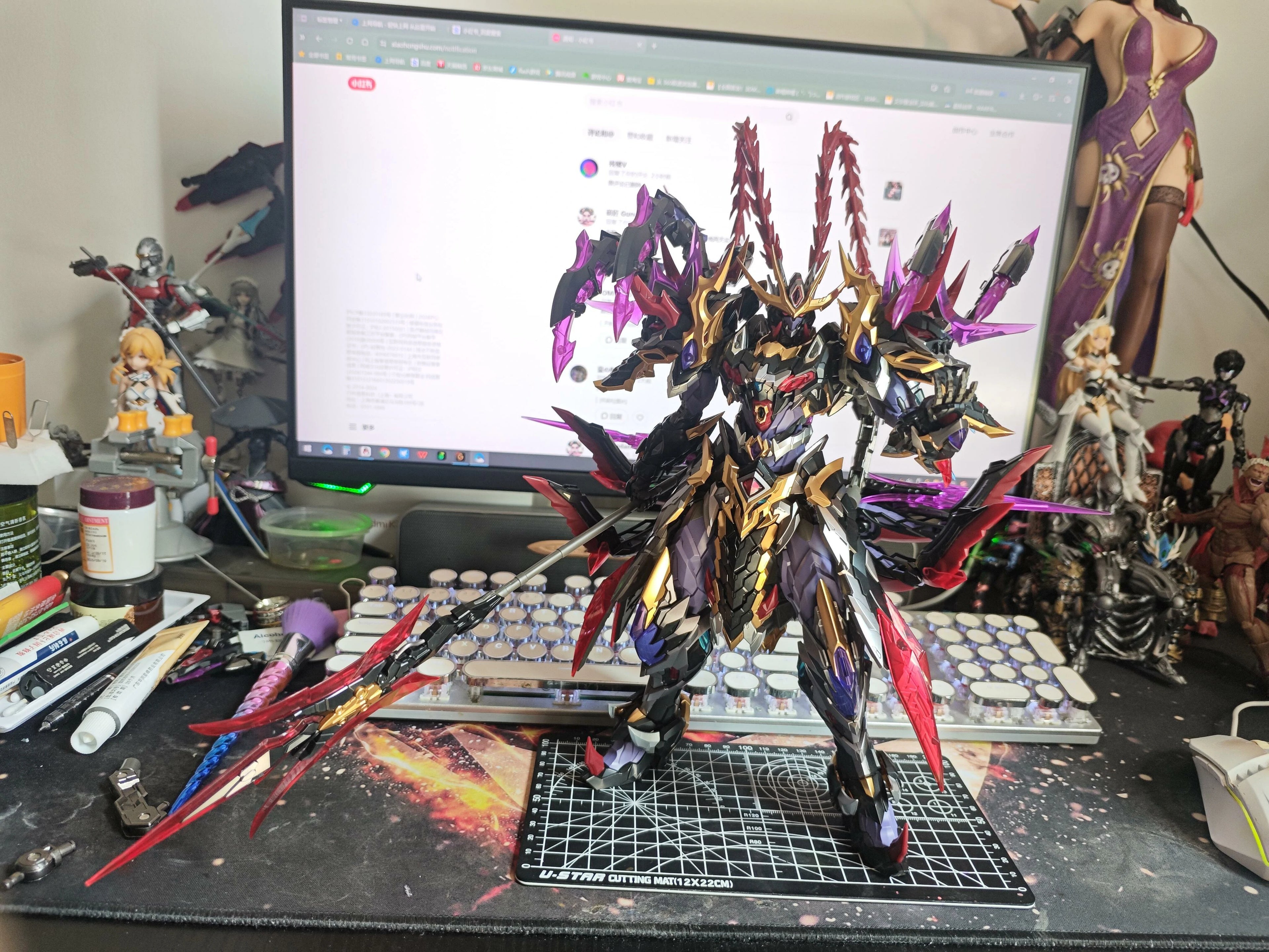 Yao Guang Palace - Lord of the Ruined Army - Lü Bu Assembly Alloy Model Kit