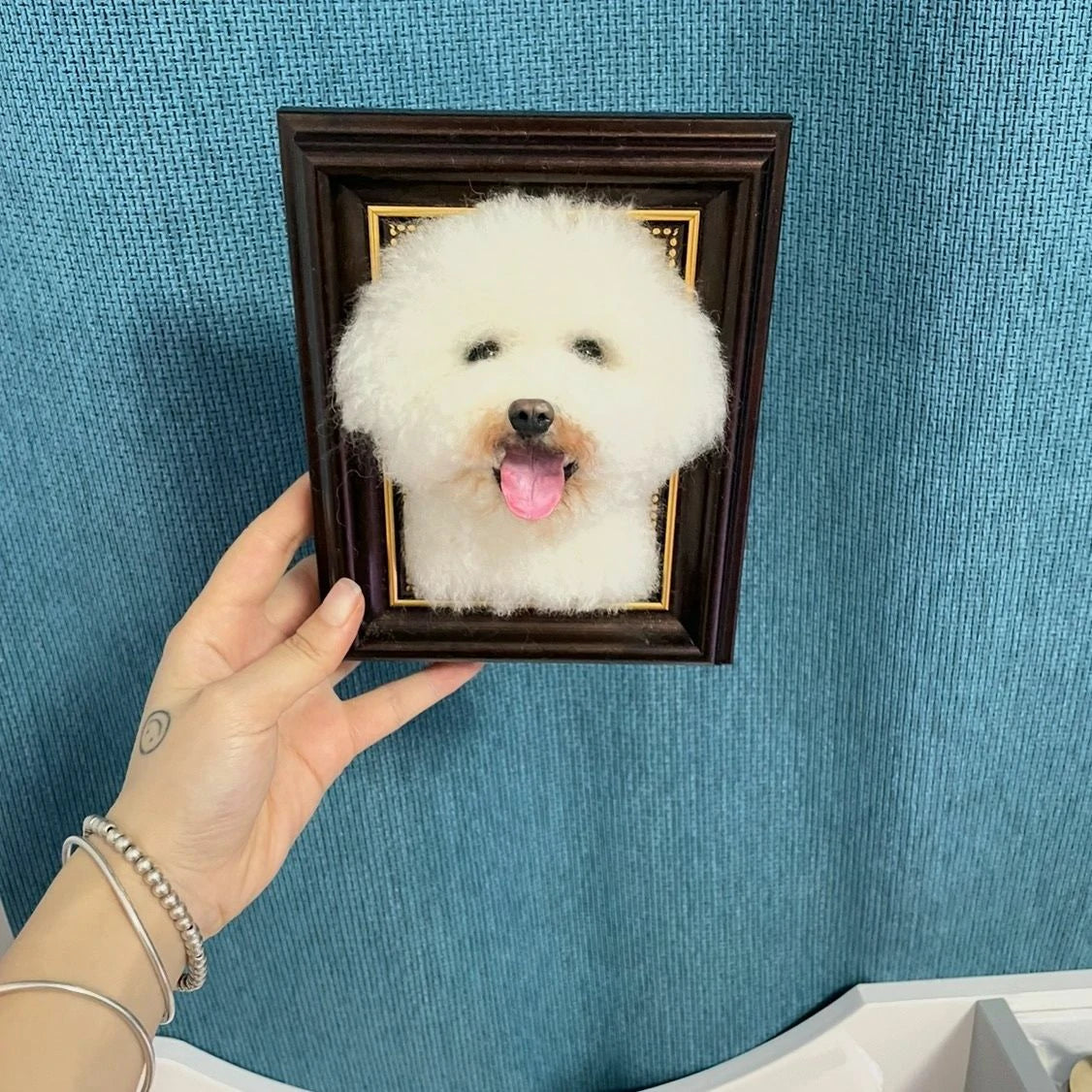 Custom Wool Felt Dog Photo Frames